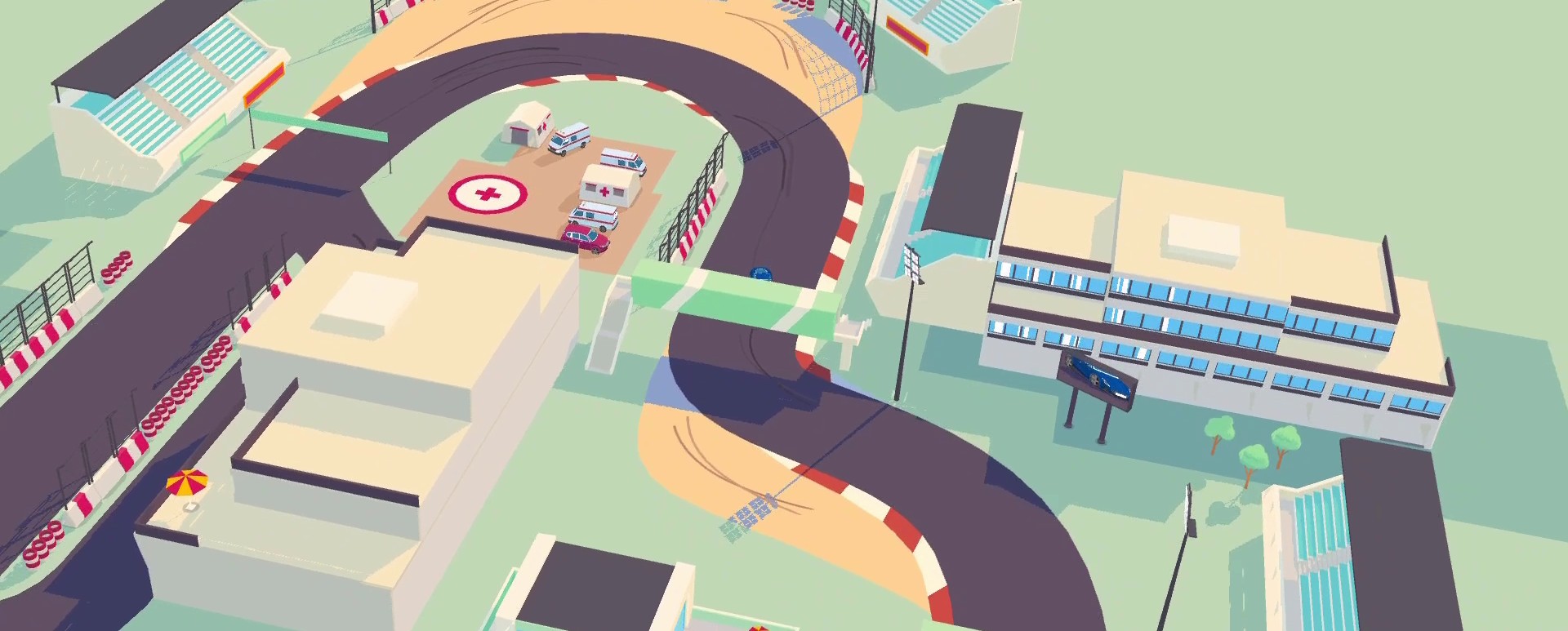 A screenshot from the SpotRacers Sport Race track Long Lane