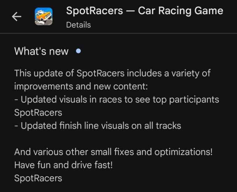 Version 1.31.0 App Update